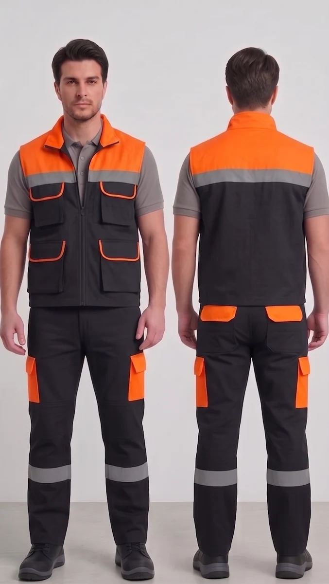 İlke Tekstil Yelek & Pantolon İş Takımı — Model 12 üretici firması İlke Tekstil Denizli