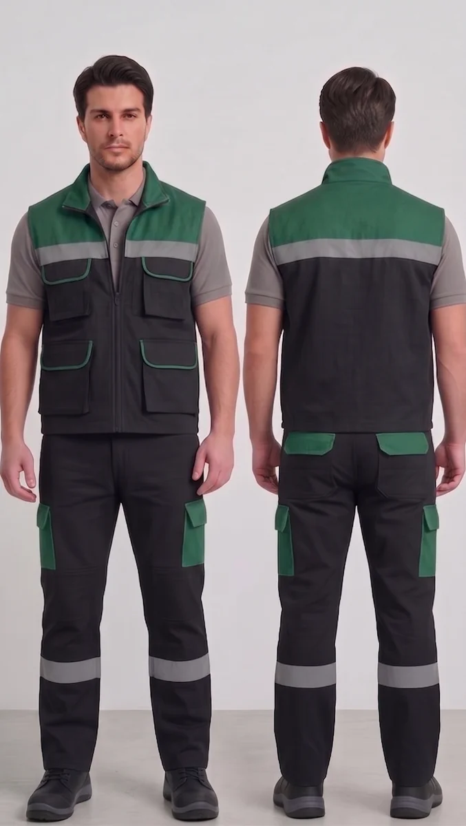 İlke Tekstil Yelek & Pantolon İş Takımı — Model 13 üretici firması İlke Tekstil Denizli