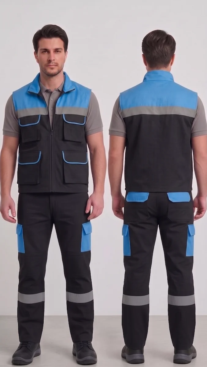 İlke Tekstil Yelek & Pantolon İş Takımı — Model 14 üretici firması İlke Tekstil Denizli