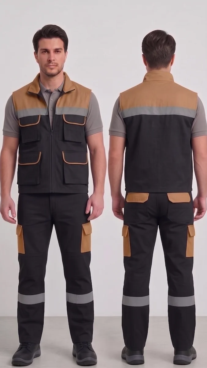 İlke Tekstil Yelek & Pantolon İş Takımı — Model 15 üretici firması İlke Tekstil Denizli