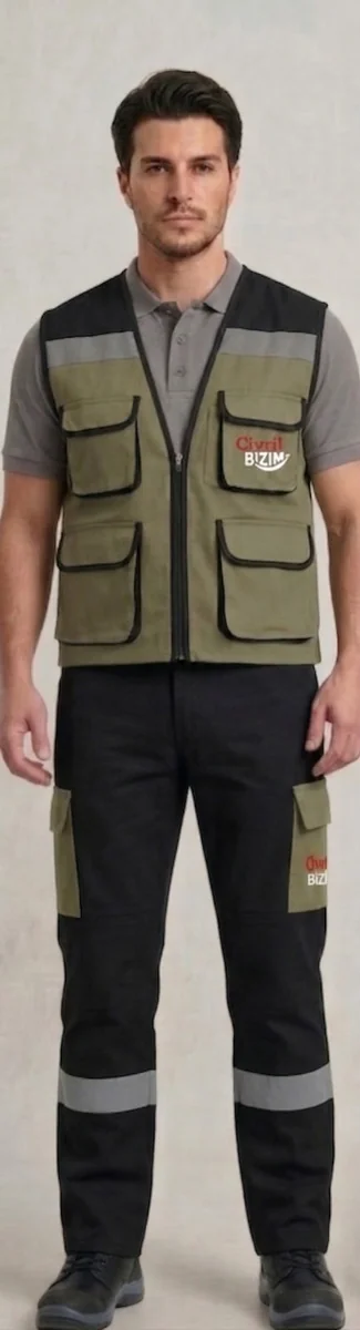 İlke Tekstil Yelek & Pantolon İş Takımı — Model 18 üretici firması İlke Tekstil Denizli