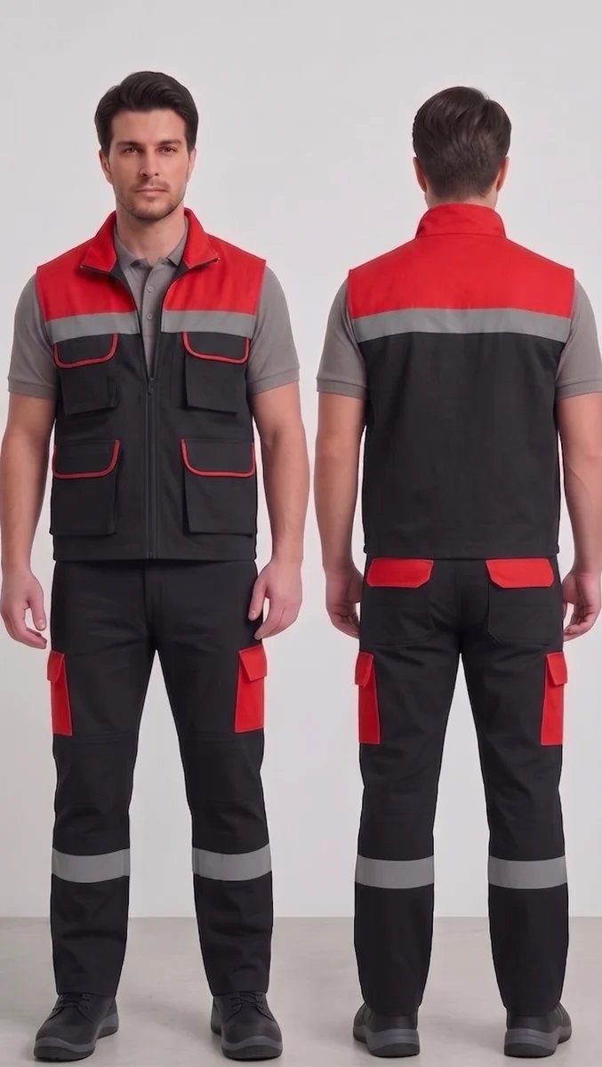 İlke Tekstil Yelek & Pantolon İş Takımı — Model 6 üretici firması İlke Tekstil Denizli