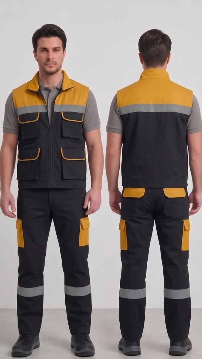 İlke Tekstil Yelek & Pantolon İş Takımı — Model 8 üretici firması İlke Tekstil Denizli