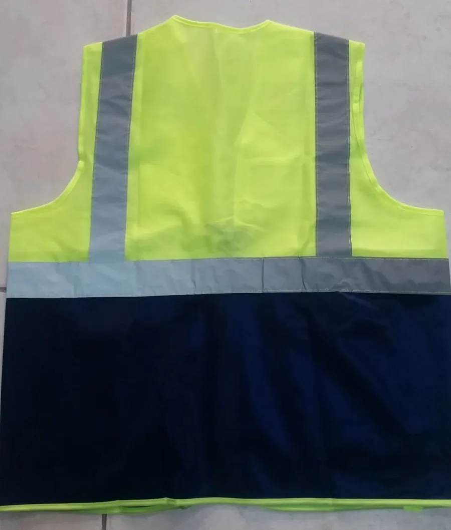 Custom branded work vest with company logo